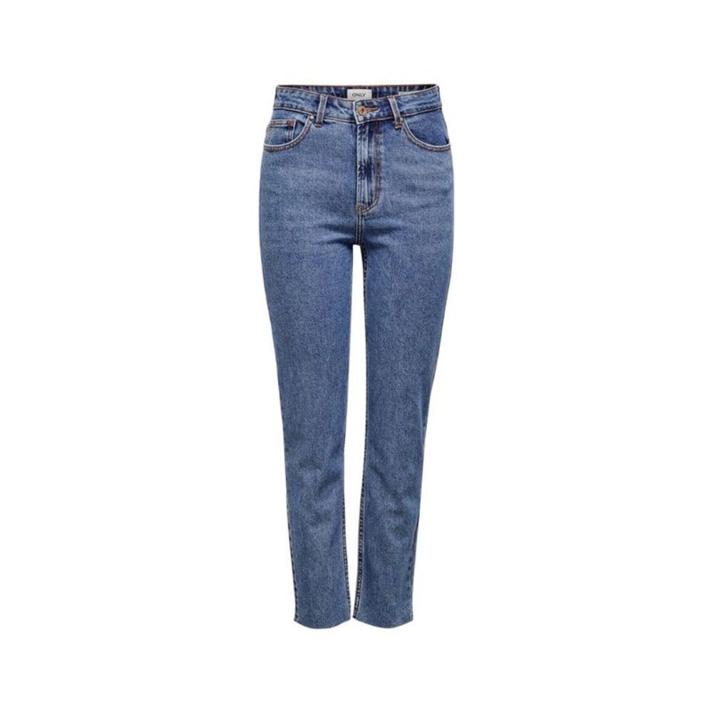 Only Blue Cotton Mom Women's Jeans